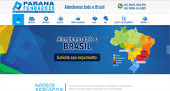 Desktop Screenshot of prfundacoes.com.br