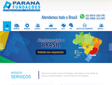 Tablet Screenshot of prfundacoes.com.br